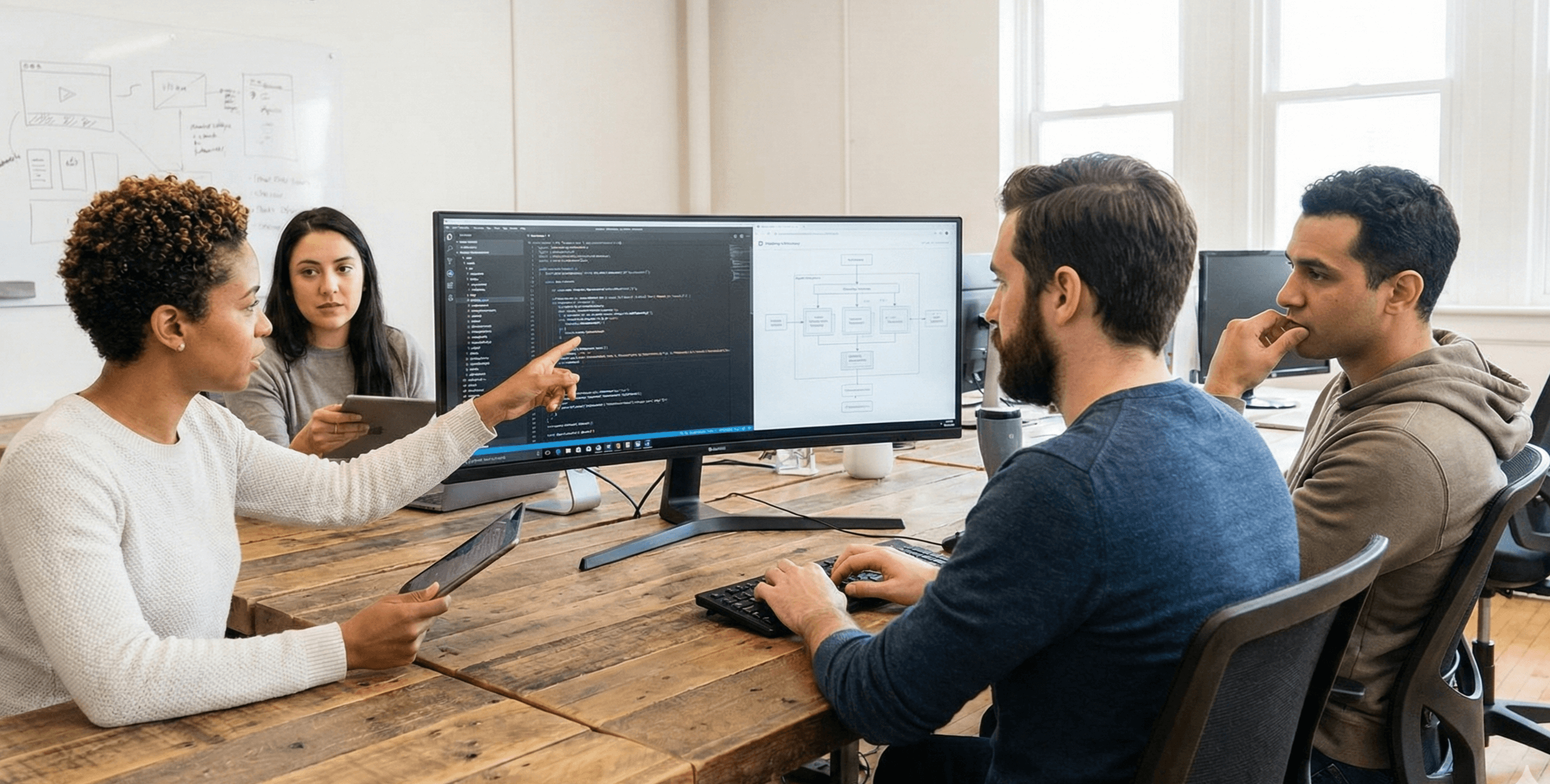 Webling Studio team collaborating on digital architecture solutions